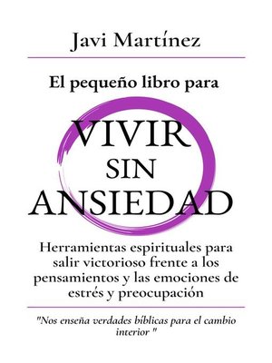 cover image of El pequeño libro para Vivir sin Ansiedad